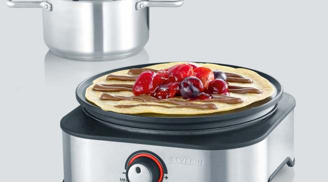 Severin Fondue-/ Crêpes-Kombi FO 2409 mit Crêpesplatte.