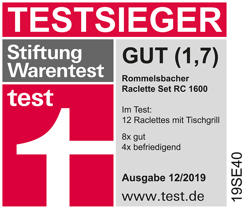 Stiftung Warentest Rommelsbacher Gut