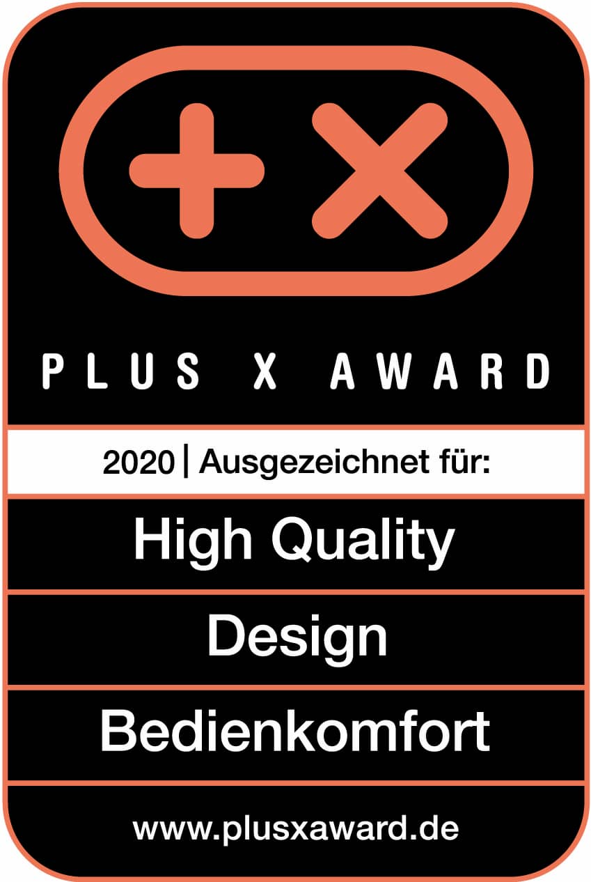 Plus X Award für Gastrobacks Siebträger-Espressomaschine Design Espresso Advanced Barista.