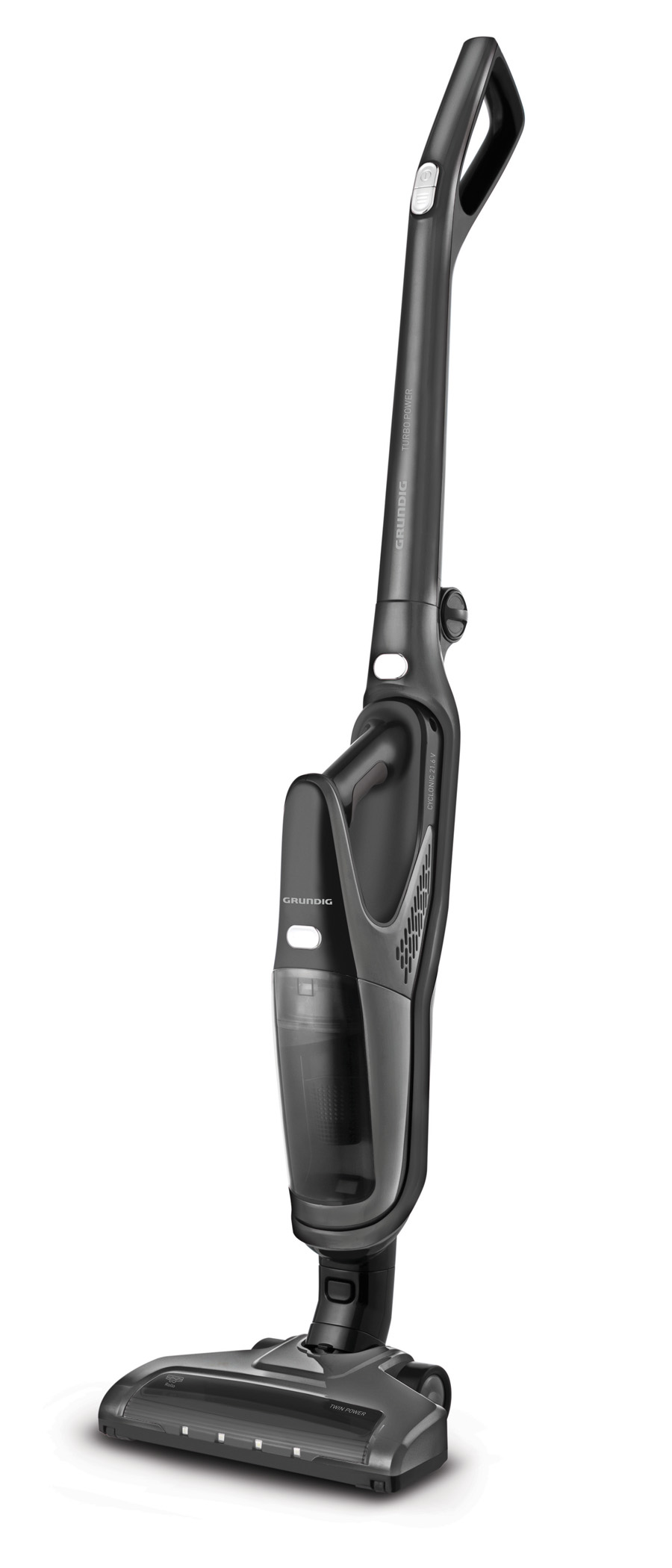 Grundig Akku-Staubsauger VCH 9932 mit 75 Minuten Betriebszeit.