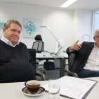 Troubleshooting mit Besonnenheit am Mündelheimer Weg: die EP-Vorstände Friedrich Sobol (l.) und Karl Trautmann. Fotos: EP, Druckenmüller