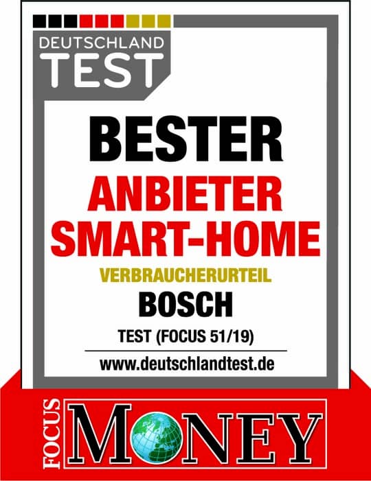 Bosch setzt die Benchmark als Smart Home-Anbieter.