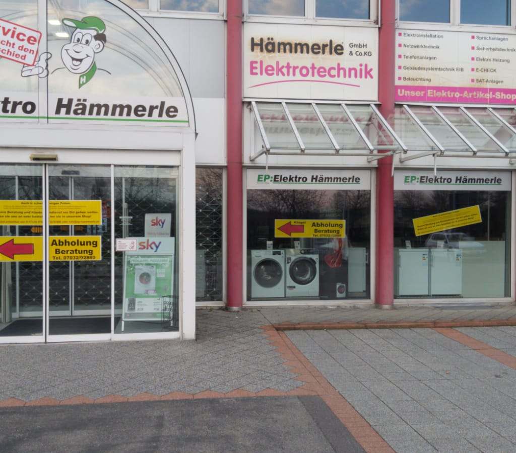 Am Tag 3 des Shut-downs in Herrenberg bei EP: Elektro Hämmerle.