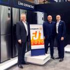 Samsung ab 1. April mit A-Status bei expert (v.l.): Peter Zyprian (expert), Leif-Erik Lindner und Frank Harder (expert).