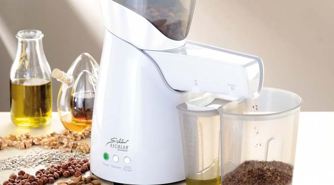 Sichler Ölpresse EHP-350 für 500 ml Öl in 15 Minuten.