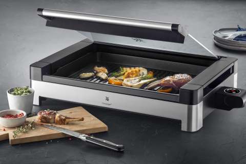 WMF Grill Lono mit Glasdeckel aus Qualitätsglas.