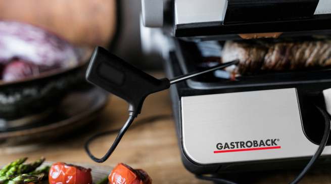 Dank des integrierten Grillthermometers bekommt jeder sein Steak, so wie er es wünscht: rare, medium oder well done.