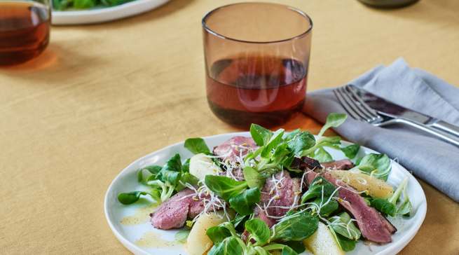 Entenbrust, Foto/Rezept: Deutscher Teeverband