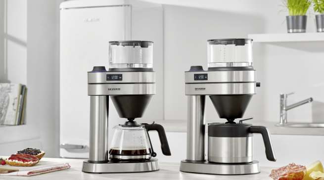 Neben der Variante mit Glaskanne ist die Caprice auch mit einer Edelstahl-Thermokanne erhältlich.