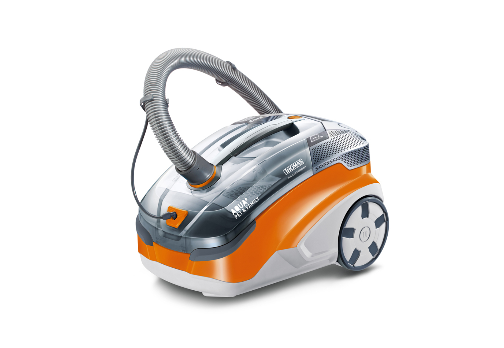 Die Sprüh-Wisch-Saug-Funktion des Thomas Aqua+ Pet & Family ersetzt beispielsweise ständiges Waschen.