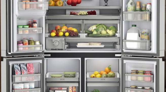 Mit Convertible Zone: Active Quattro Kühl- /Gefrierkombination von Bauknecht.