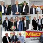 Es werden immer mehr: Regelmäßig begrüßt Friedrich Sobol neue Medimax Franchisepartner in der ElectronicPartner Zentrale in Düsseldorf.