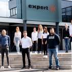 Die neuen Auszubildenden und Dual Studierenden bei expert 2020.