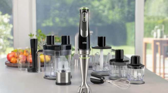 Virtuell vergangene Woche vorgestellt: der MultiQuick 9, ein neuer High-End-Stabmixer von Braun.