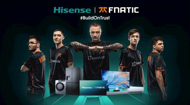 Hisense in globaler Partnerschaft mit Fnatic E-Sports.