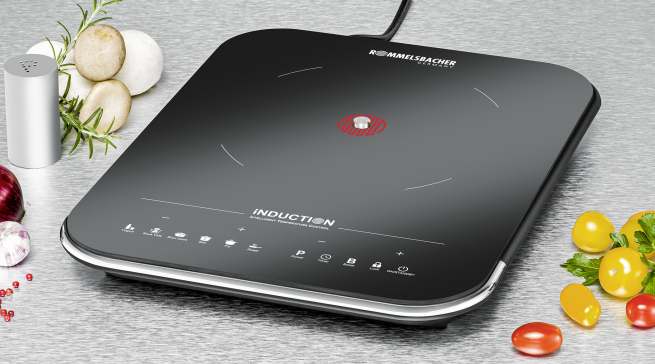 Rommelsbacher Kochplatte Induktion CTS 2000/IN mit 6 Programmen.