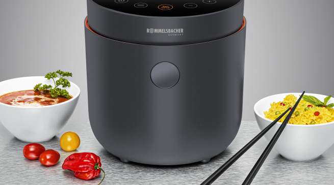 Rommelsbacher Multi Reiskocher & Dampfgarer Risa MRK 500 mit Low Carb Programm.