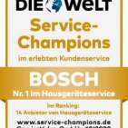 Den Titel verteidigt: Service-Champion Bosch Hausgeräte.
