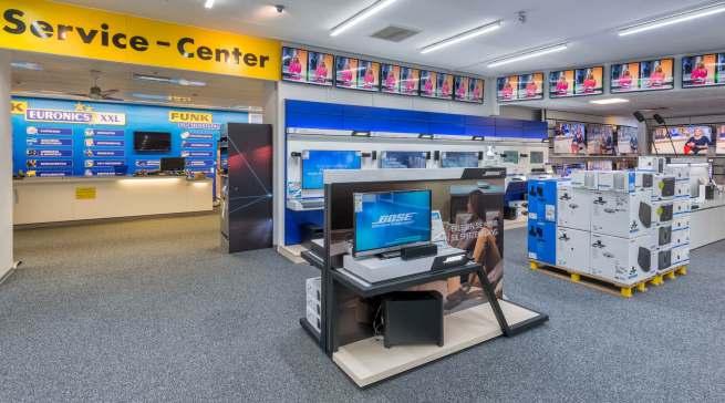 Euronics XXL Funk verspricht Techniktrends und erstklassigen Service.