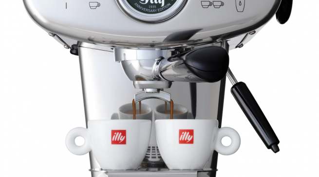 Illy Kaffeemaschine X1 Anniversary E.S.E. & Ground mit Eco-Modus.