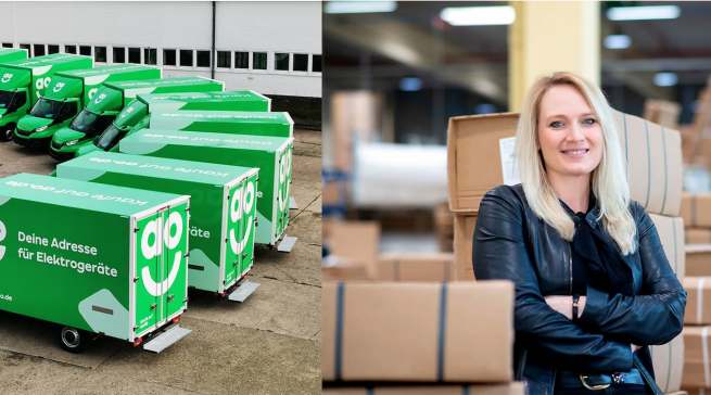 Gisela Cousland, Mitgründerin und Geschäftsführerin von „deinSchrank.de“, setzt ab sofort auf die Logistik-Expertise von AO.
