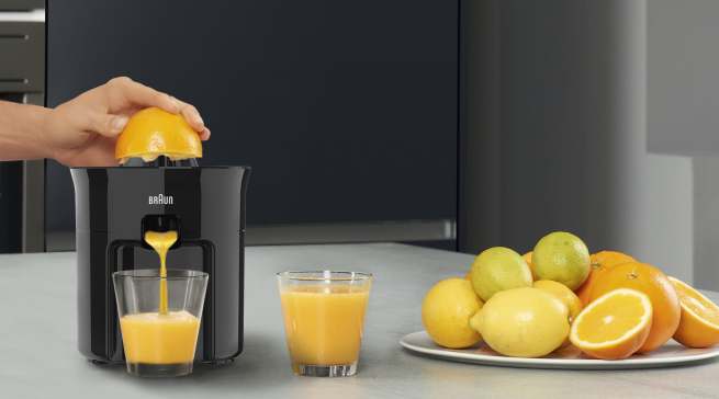 Braun Zitruspresse Limited Edition in Schwarz.