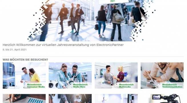 Übersichtlich und mit verschiedenen Formaten bot das ElectronicPartner Infonet den Besuchern einen intuitiven Messebesuch.