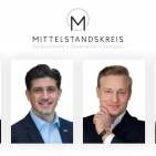 Der Mittelstandskreis ist nun auch in der Schweiz aktiv. Dirk Wittmer und Sebastian Allert (Deutschland), David Haefeli (Schweiz), Volker Meier (Österreich).