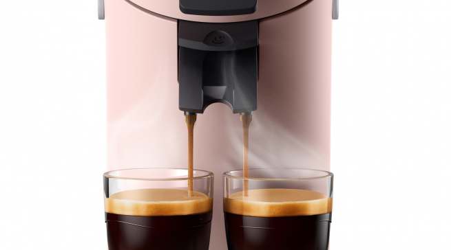 Philips Kaffeemaschine Senseo Original Plus mit 45 Aromadüsen.