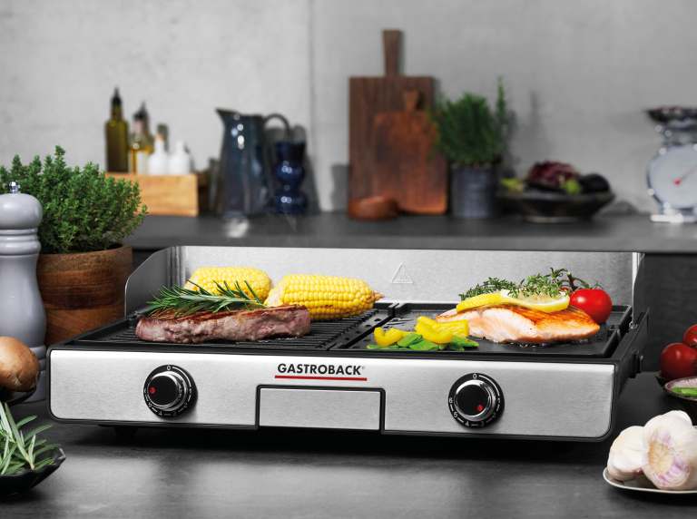 GASTROBACK Design Tischgrill Plancha & BBQ