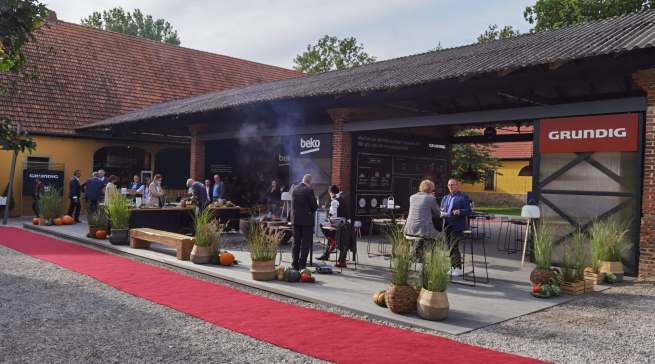 Herrlich entspannend: Lounge-Atmosphäre bei Grundig Beko auf Gut Böckel.