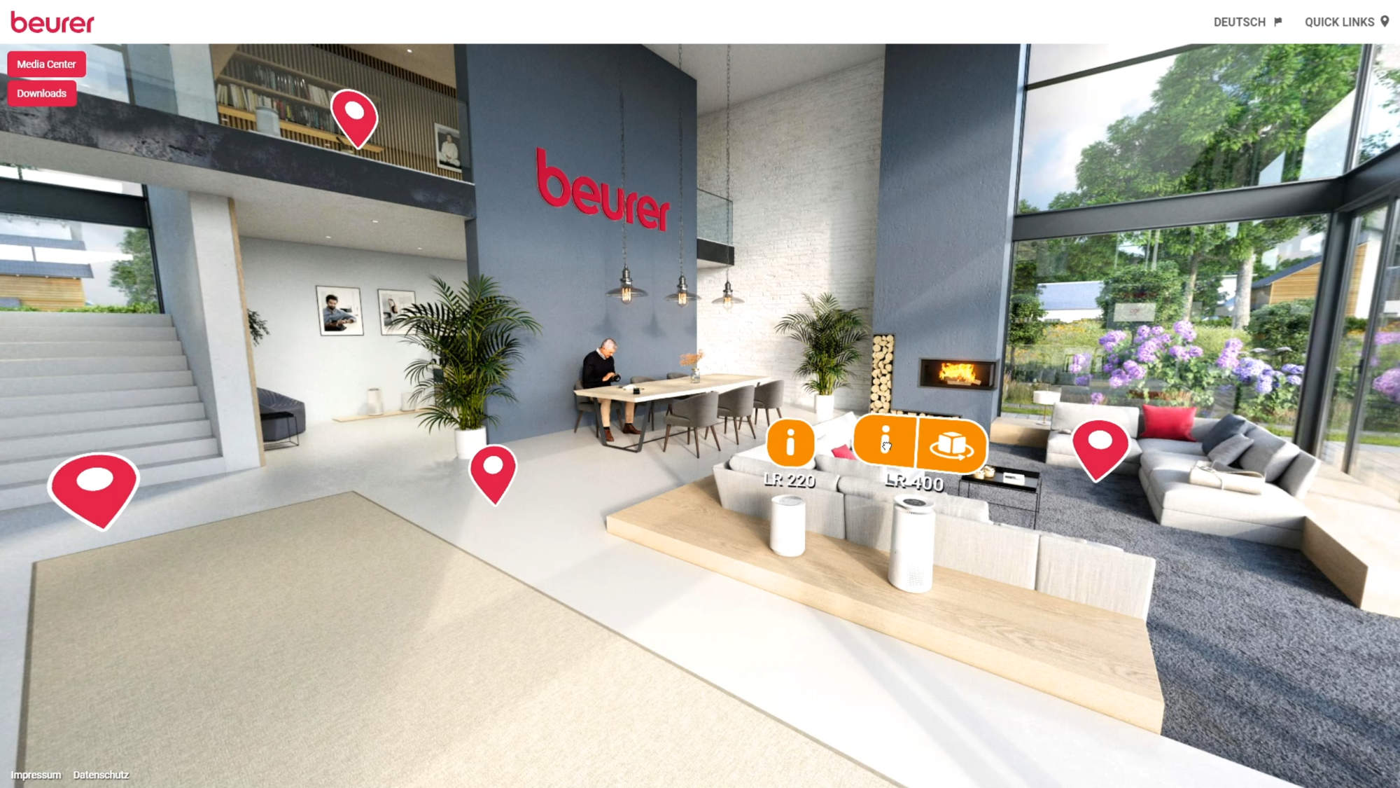 Kommt in Kürze: Der neue Beurer Showroom in 3D.