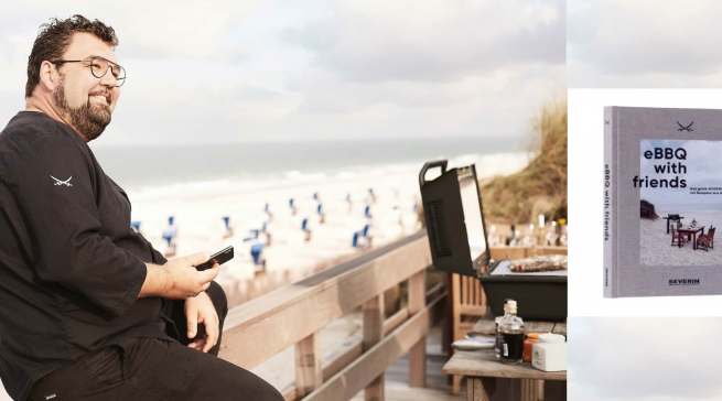 Das passt: Severin veröffentlicht mit „eBBQ with friends“ ein Grillbuch mit Rezepten aus der Sylter Sansibar.