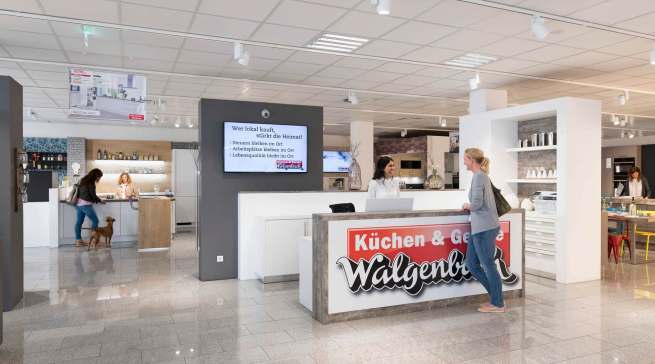 Der Spezialist für Küchen und Hausgeräte in Düsseldorf-Eller: Walgenbach. Fotos: Walgenbach