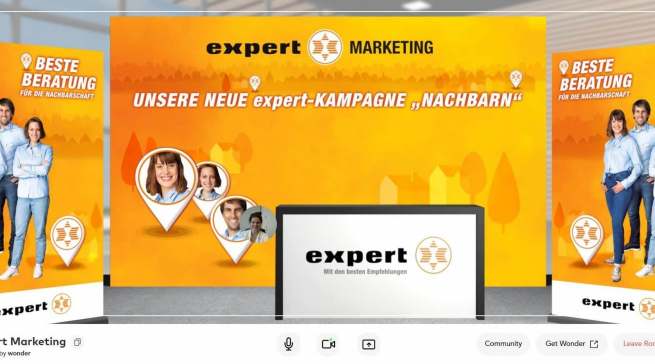 Auf den virtuellen Messeständen konnten die Besucher in den persönlichen, virtuellen Austausch mit den Lieferanten und „experten“ treten.