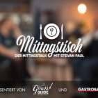 Kulinarischer Mittags-Talk bei Gastroback mit Steven Paul und Joerg Meyer.
