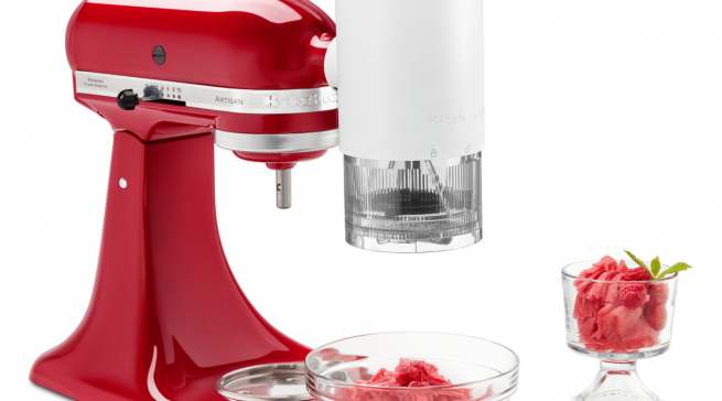 KitchenAid Vorsatz Shave Ice mit vier Eisformen.