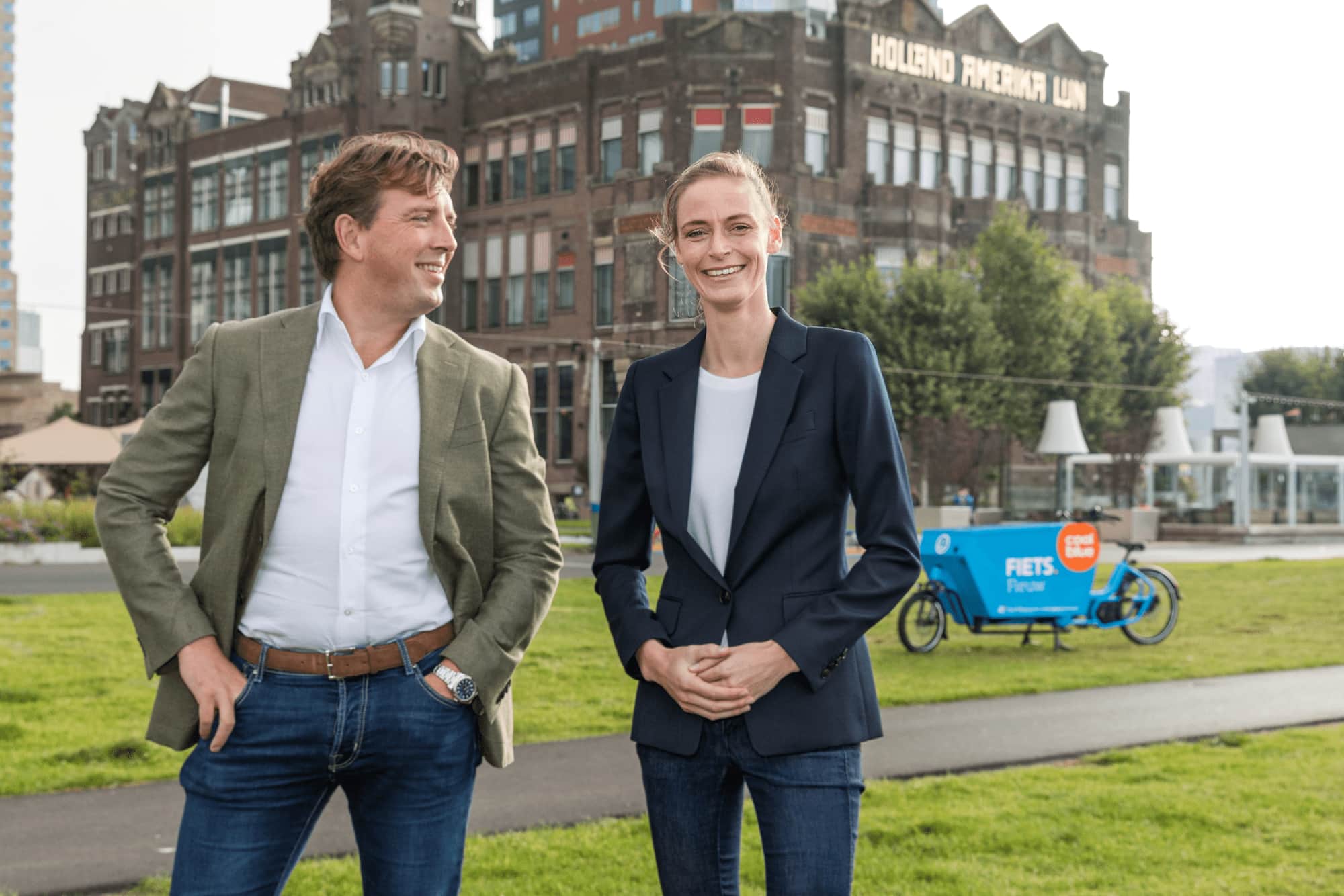 Haben nach dem Rekordjahr 2021 allen Grund zur Freude: CEO Pieter Zwart und CFO Daphne Smit.