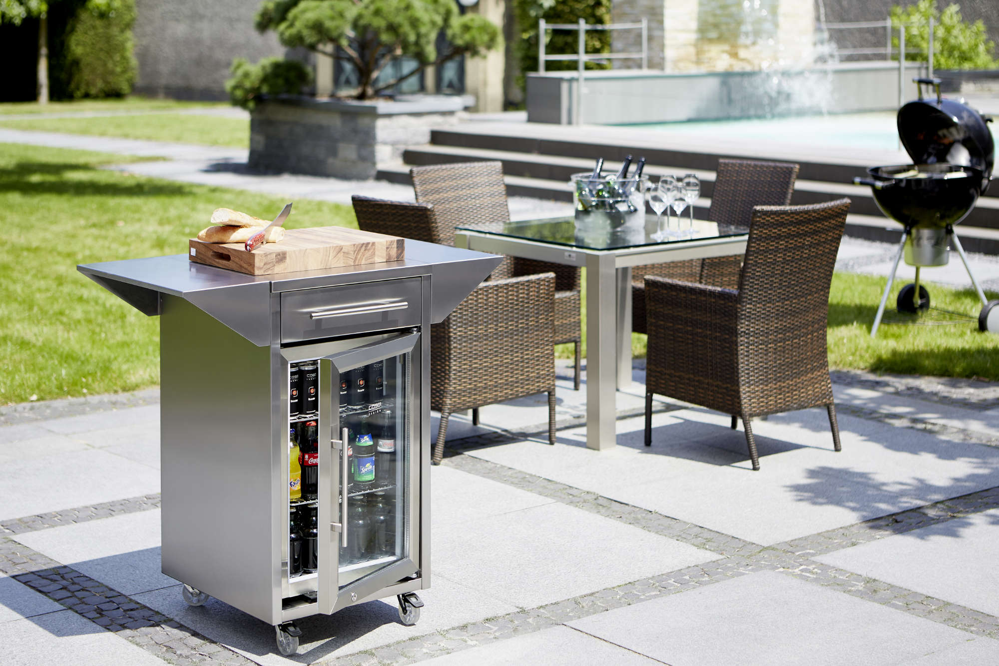 CASO Outdoor Kühlschrank Barbecue Cooler, Türanschlag rechts