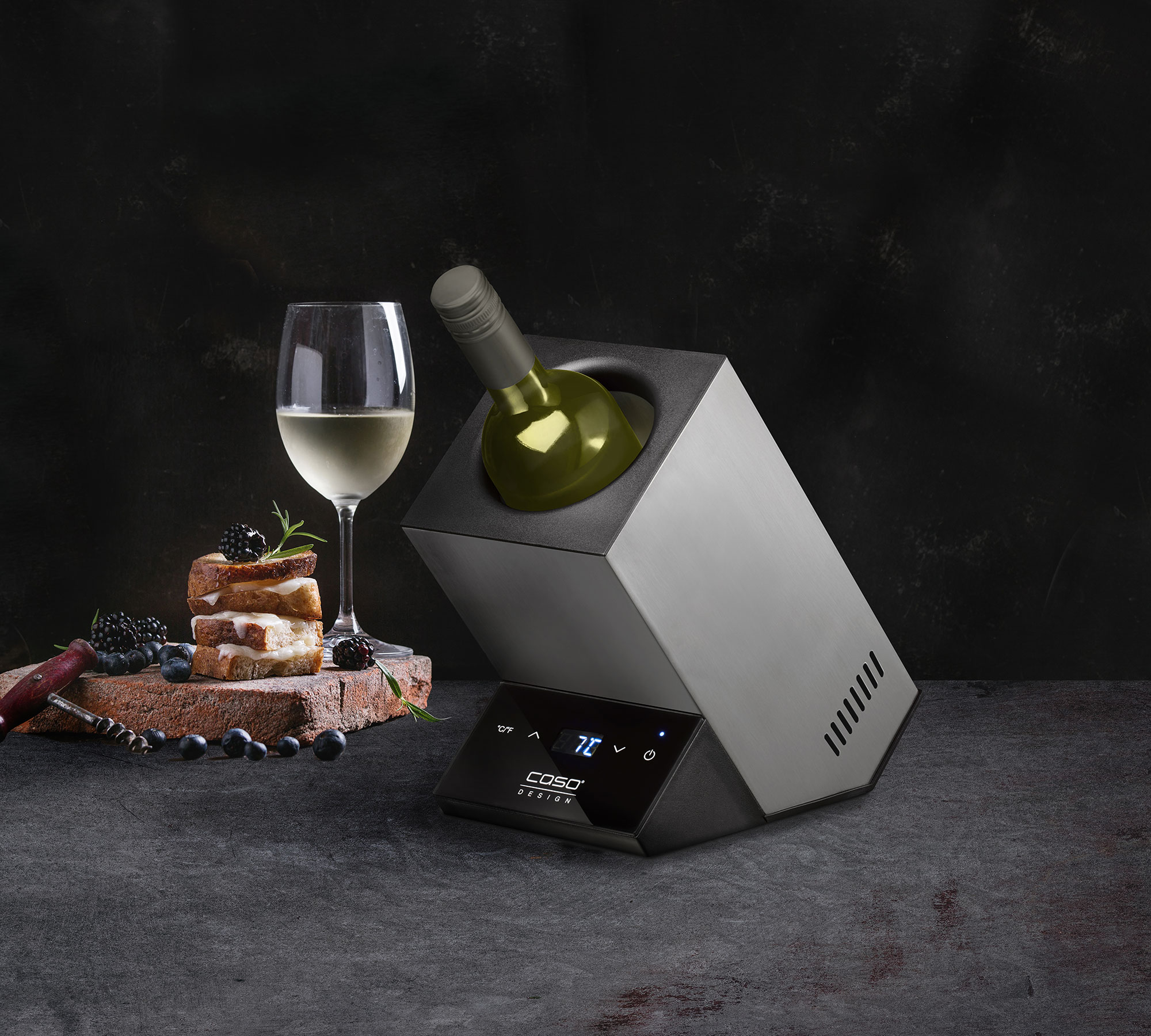 CASO WineCase One - Edler Tischkühler - setzt den Lieblingswein gekonnt in Szene