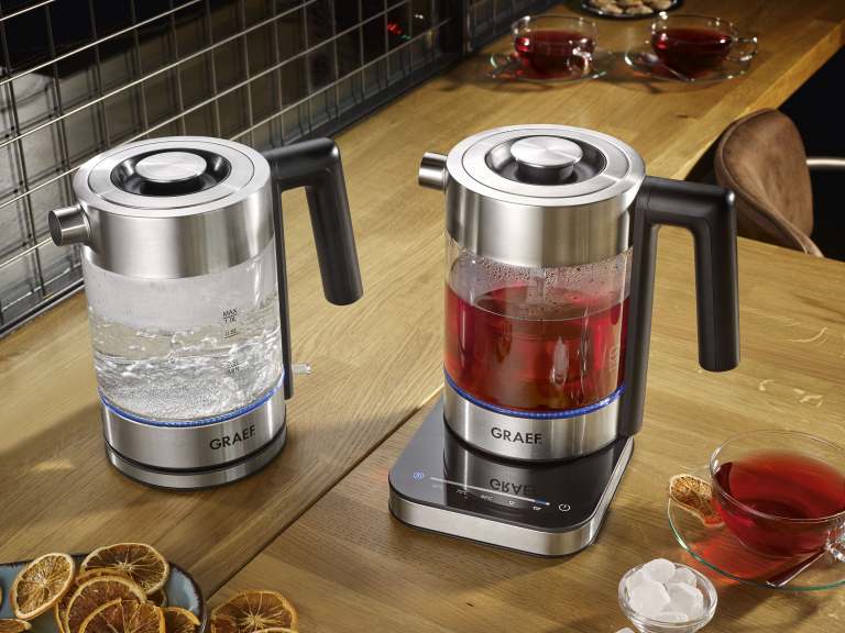 GRAEF Wasserkocher WK300 & WK350  – Hipper Mate oder gesunder Superfoodtee – die neuen Glaswasserkocher von GRAEF machen Lust auf die neue Teatime