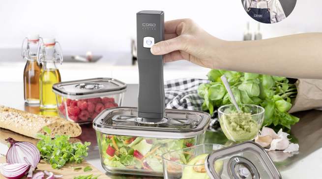 Handvakuumierer CASO VacuOneTouch - flexibel und vielseitig einsetzbar