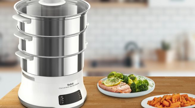 Tefal Dampfgarer Convenient Series Deluxe mit 8 Programmen.