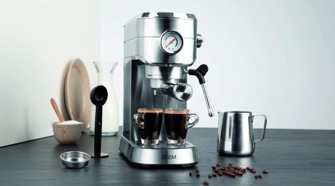 Neu von Beem: Espresso-Ultimate Siebträgermaschine und die Kaffeemühle Grind-Perfect.