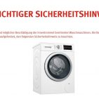 Rückruf und Ersatz: Waschmaschinen der Marke Siemens mit der Nummer FD 9902.