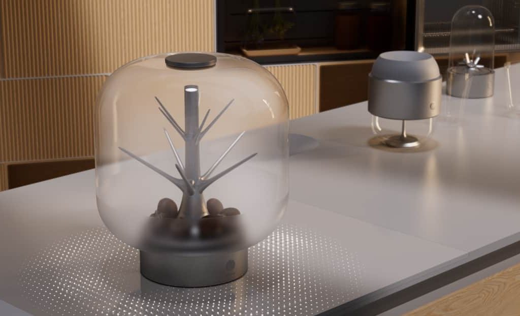 Der „Nordic Smoker" macht das Räuchern auch von pflanzlichen Lebensmitteln in den eigenen vier Wänden ganz einfach möglich.