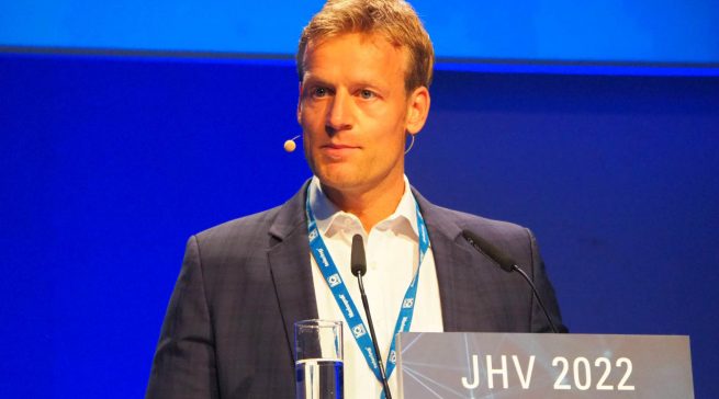 Begrüßte die Mitglieder in seiner Eigenschaft als Aufsichtsratsvorsitzender: Robert Drosdek (Brömmelhaupt)