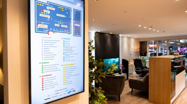 Kunden können in der Show-Wohnung im Fachmarkt in Uelzen jede Menge erleben und testen.