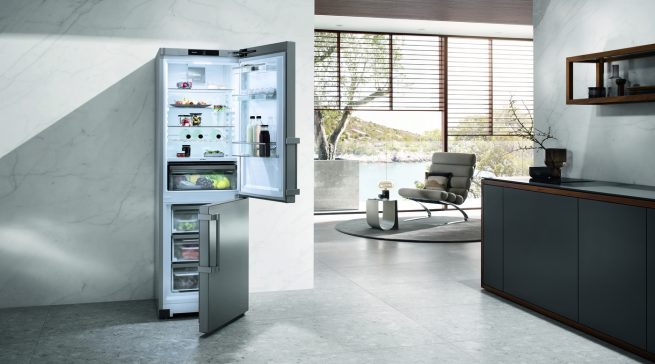 Innovatives Frischesystem für weniger Lebensmittelverschwendung: PerfectFresh Active in den Kühlgeräten K 4000 von Miele. 