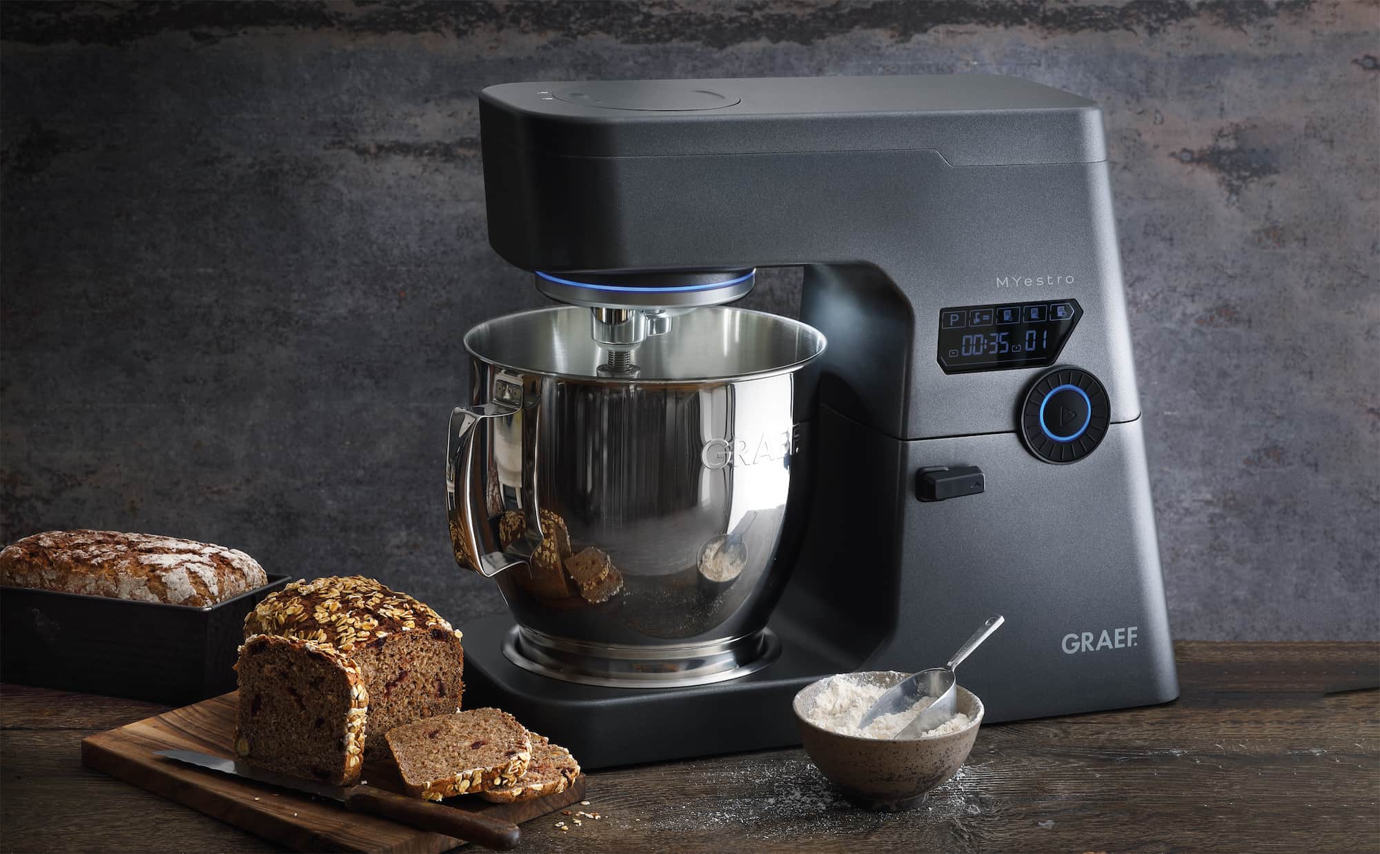 Für Brotfans, Familien und Hobbybäcker mit großem Appetit – die erste Küchenmaschine von Graef ist ein echtes Kraftpaket.